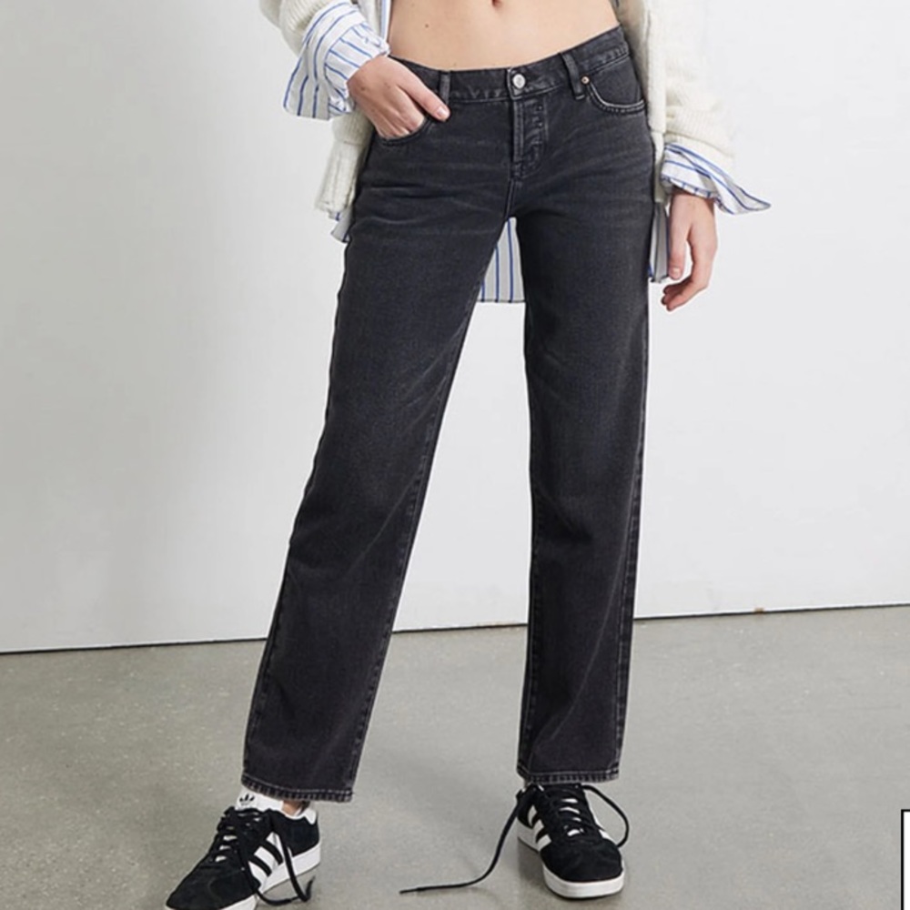 Pacsun Black Low Rise Straight Leg Jeans